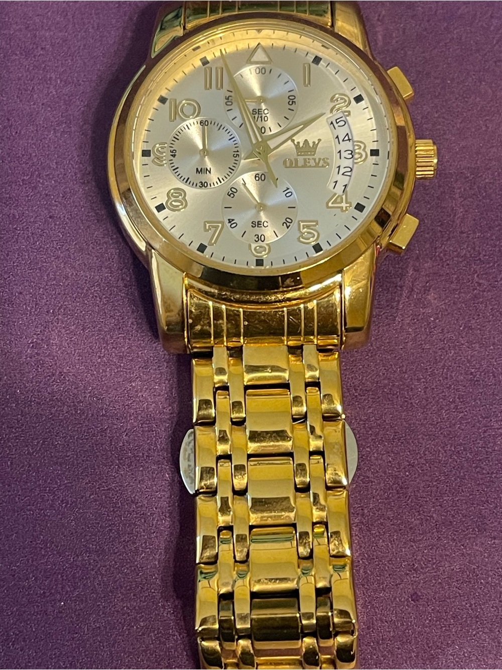 OLEVS Gold Tone men’s Watch